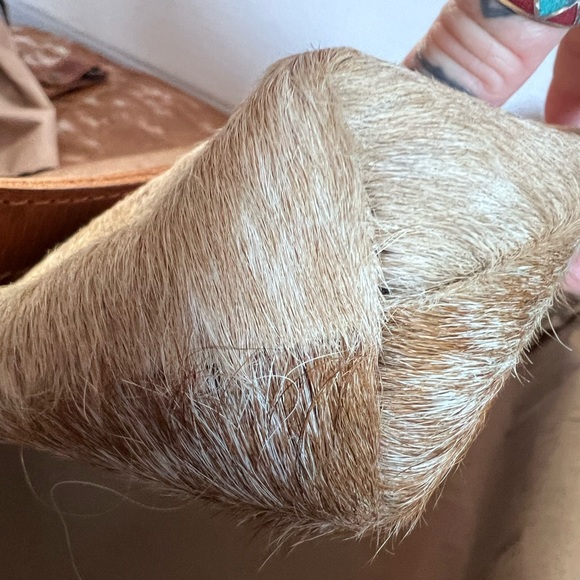 Genuine leather hair on hide tote bag by Ranch Junkie - Picture 6 of 8